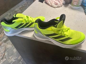 scarpe Adidas num40 NUOVE gialle nere silver Padel