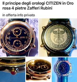 CITIZEN INTELLECTUS ET FORTITUDO Oro rosa 4 rubini