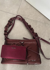 Borsa e portafoglio bordeaux MIMI MUA