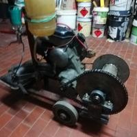 Verricello con motore vespa 125