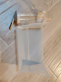 abbeveratoio e porta fieno da gabbia per coniglio