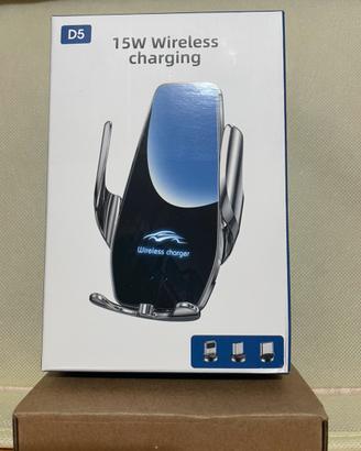 Caricatore Wireless Auto 15W D5 - NUOVO