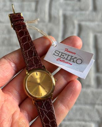 Seiko Lady Quartz Dress Watch Vera Pelle NOS 30mm