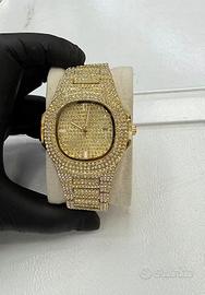 Orologio "Full Iced Out" Gold – Total Pavé Cristal