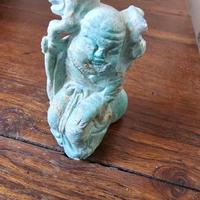 Antica statuina saggio in Turchese 