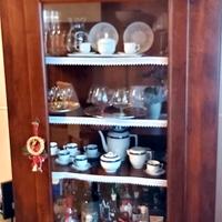 Cristalliera in noce - Vetrinetta