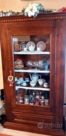 Cristalliera in noce - Vetrinetta