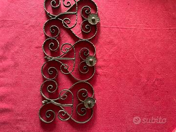Appendiabiti in ferro battuto