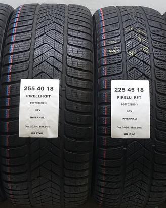 4 GOMME 225 45 18 E 255 40 18 PIRELLI RFT BR1240