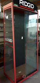 Vetrina espositore RIDGID su ruote