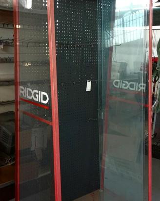Vetrina espositore RIDGID su ruote