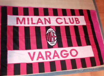 Tris Bandiere Milan Club Calcio Varago