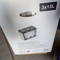 Contenitore Raccolta rifiuti 3x15L