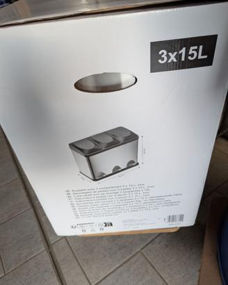 Contenitore Raccolta rifiuti 3x15L