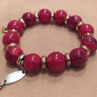 Bracciale calcedonio rosso