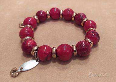 Bracciale calcedonio rosso