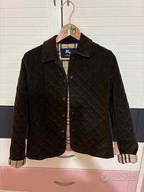 Giacca Burberry in velluto a coste trapuntata