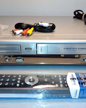 PHILIPS DVDR630VR VHS DVD RECORDER HIFI COME NUOVO