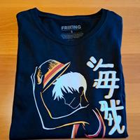 Maglietta T-shirt One Piece Rufy nero S