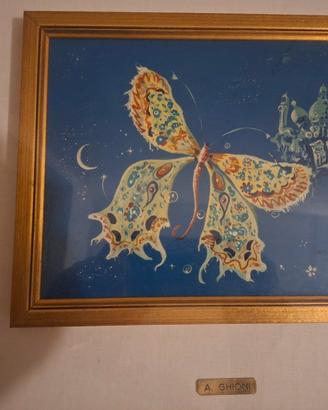 Quadro con con corice di di A. Ghioni