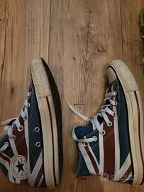 Scarpe converse all star bandiera inglese usate