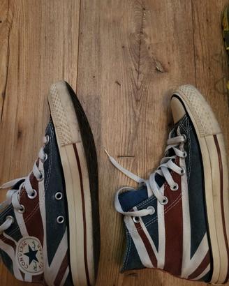 Scarpe converse all star bandiera inglese usate