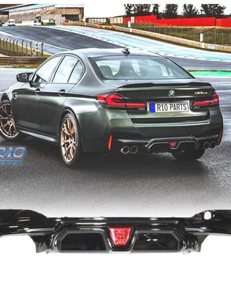 DIFFUSORE BMW G30 G31 LOOK M5 CS NERO LUCIDO