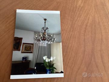 Lampadario a gocce cristallo di Boemia