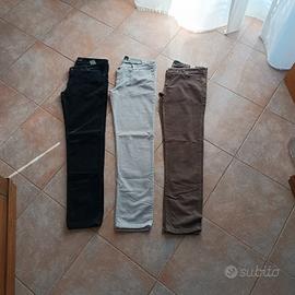 Pantaloni donna in velluto (3 paia)   taglia L  