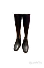 Fendi stivali pioggia neri monogram FF