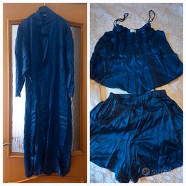 Vestaglia+babydoll vinge pura seta 100% Prestige