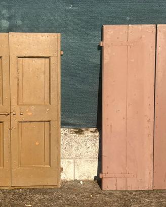 5 coppie scuri in legno con ferramenta