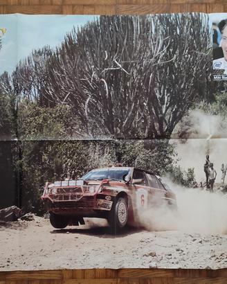 Poster Lancia Delta HF Integrale MIKI BIASION  