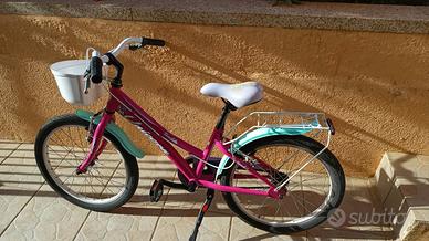 Bicicletta Unicorn 20” con cestino e portapacchi
