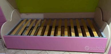 Letto singolo con secondo letto estraibile