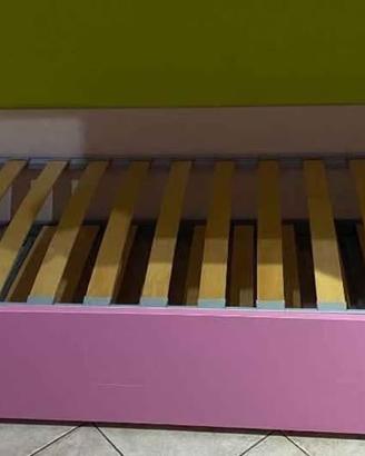 Letto singolo con secondo letto estraibile
