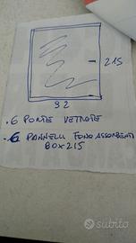 Porte in alluminio con vetro. 