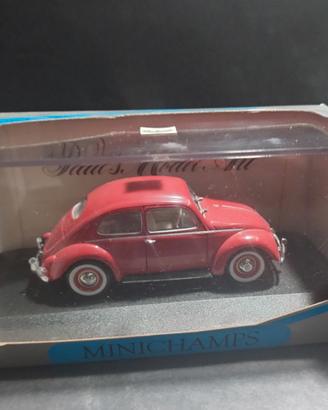 Modellino Minichamps Volkswagen Maggiolino 1953 57