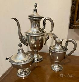 Servizio caffe in argento 800