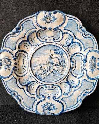 Piatto Ceramica Maiolica Savona Albisola
