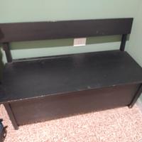 Panca contenitore nera Ikea Sallskap 2017