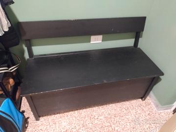 Panca contenitore nera Ikea Sallskap 2017