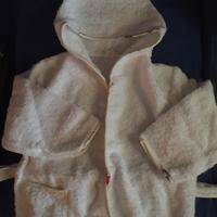Accappatoio per lattanti manopola bagnetto