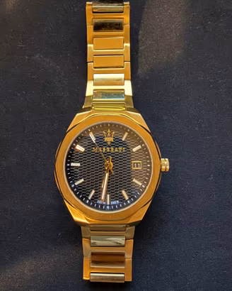 Maserati Stile Gold 42 mm dorato quadrante nero