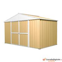 Capanno box esterno lamiera 360x175cm beige