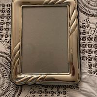 Cornice portafoto silverplated 22x17 cm con scat