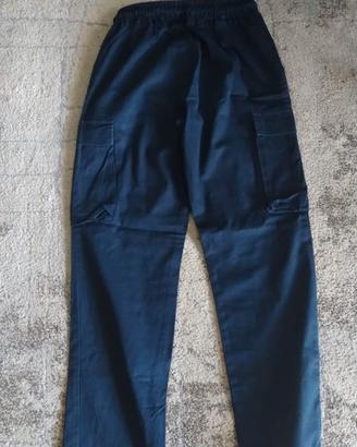 Pantalone blu Fadster con tasconi ragazzo