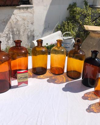 VASO DA FARMACIA ERBORISTERIA VETRO PER ESSENZE