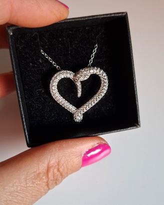 Collana Swarovski "Hypnotic" – Cuore Serpente Pavé