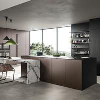 Cucina Isola&Colonne Come Riferimento Disegno